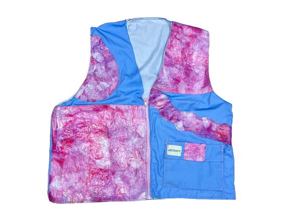 Vest Pink – Motif Abstrak